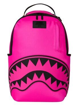 Sprayground SHARK CENTRAL 2 PINK CODE Backpack🔥New Black Bookbag School Bag